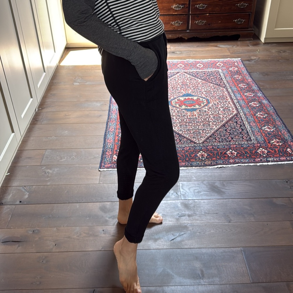 Zara Black Track Pants Slim Fit Joggers - Picture 4 of 5